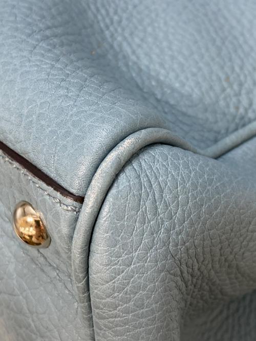 GUCCI（グッチ）GUCCI (グッチ) バンブーショッパーミディアムトート ブルーの古着・服飾アイテム