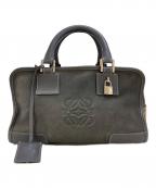 LOEWEロエベ）の古着「アマソナ28 スエードハンドバッグ」｜グレー