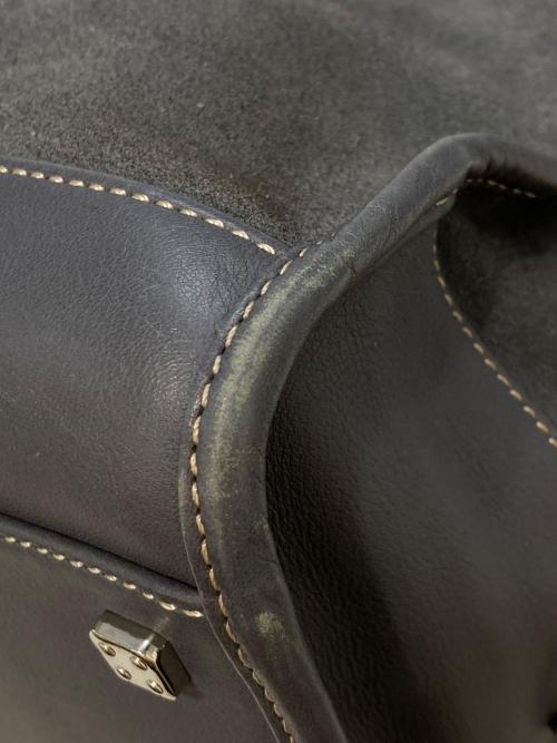 LOEWE（ロエベ）LOEWE (ロエベ) アマソナ28 スエードハンドバッグ グレーの古着・服飾アイテム