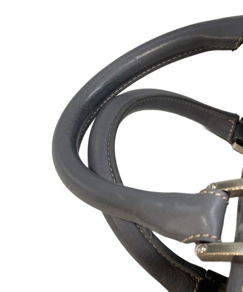 LOEWE（ロエベ）LOEWE (ロエベ) アマソナ28 スエードハンドバッグ グレーの古着・服飾アイテム