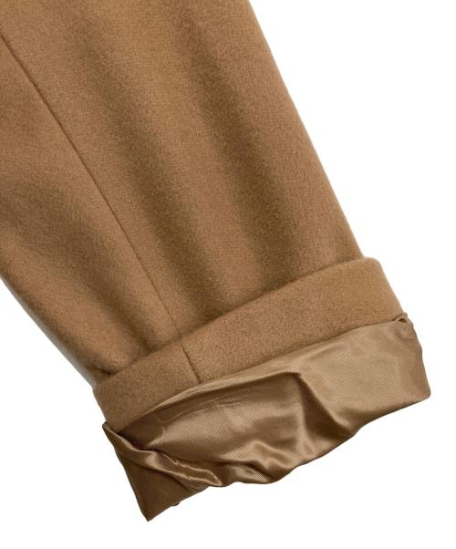 BARNEYS NEWYORK（バーニーズ・ニューヨーク）BARNEYS NEWYORK (バーニーズ・ニューヨーク) ノーカラーウールコート ブラウン サイズ:38の古着・服飾アイテム