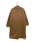 BARNEYS NEWYORK (バーニーズ・ニューヨーク) ノーカラーウールコート ブラウン サイズ:38：8000円