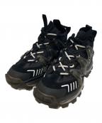 EMPORIO ARMANIエンポリオアルマーニ）の古着「チャンキーヒールハイテクスニーカー　X4C612 XM829」｜ブラック