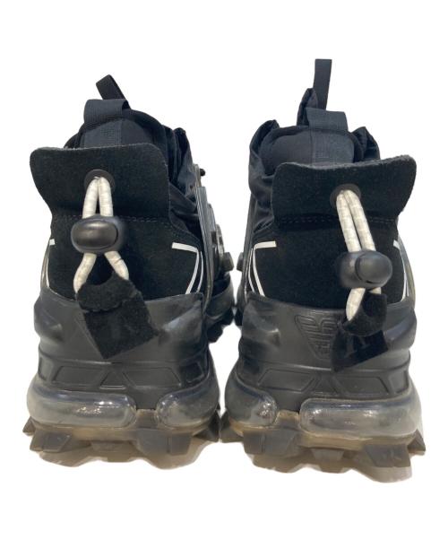 EMPORIO ARMANI（エンポリオアルマーニ）EMPORIO ARMANI (エンポリオアルマーニ) チャンキーヒールハイテクスニーカー　X4C612 XM829 ブラック サイズ:260の古着・服飾アイテム