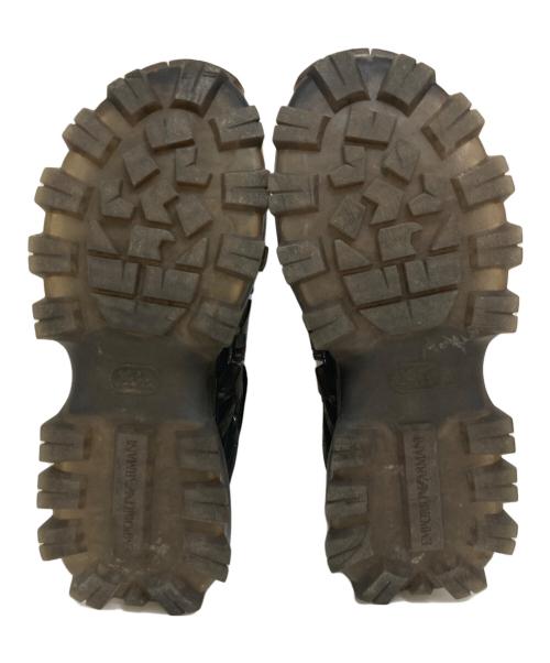 EMPORIO ARMANI（エンポリオアルマーニ）EMPORIO ARMANI (エンポリオアルマーニ) チャンキーヒールハイテクスニーカー　X4C612 XM829 ブラック サイズ:260の古着・服飾アイテム