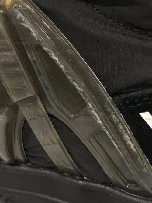 EMPORIO ARMANI（エンポリオアルマーニ）EMPORIO ARMANI (エンポリオアルマーニ) チャンキーヒールハイテクスニーカー　X4C612 XM829 ブラック サイズ:260の古着・服飾アイテム