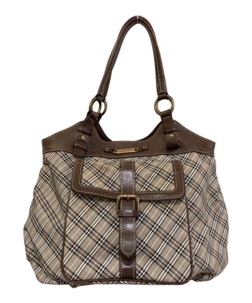 BURBERRY BLUE LABEL（バーバリーロンドンブルーレーベル）BURBERRY BLUE LABEL (バーバリーロンドンブルーレーベル) チェックワンショルダーバッグ ブラウンの古着・服飾アイテム