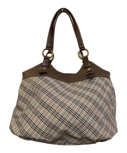 BURBERRY BLUE LABEL（バーバリーロンドンブルーレーベル）BURBERRY BLUE LABEL (バーバリーロンドンブルーレーベル) チェックワンショルダーバッグ ブラウンの古着・服飾アイテム