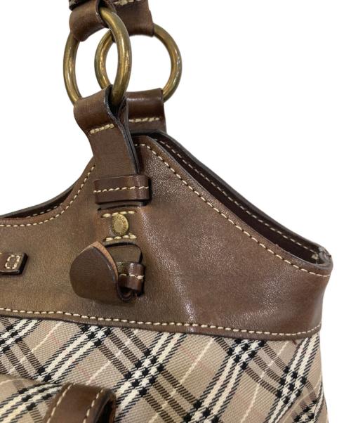 BURBERRY BLUE LABEL（バーバリーロンドンブルーレーベル）BURBERRY BLUE LABEL (バーバリーロンドンブルーレーベル) チェックワンショルダーバッグ ブラウンの古着・服飾アイテム