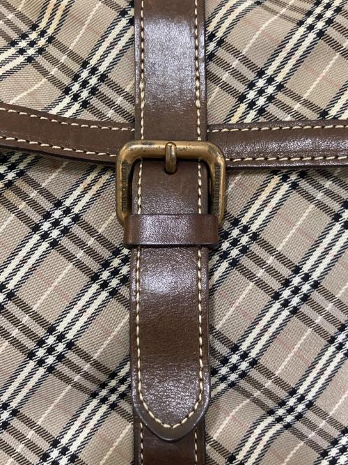 BURBERRY BLUE LABEL（バーバリーロンドンブルーレーベル）BURBERRY BLUE LABEL (バーバリーロンドンブルーレーベル) チェックワンショルダーバッグ ブラウンの古着・服飾アイテム