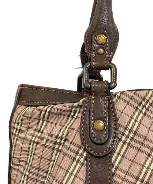 BURBERRY BLUE LABEL（バーバリーロンドンブルーレーベル）BURBERRY BLUE LABEL (バーバリーロンドンブルーレーベル) チェックワンショルダーバッグ ピンクの古着・服飾アイテム