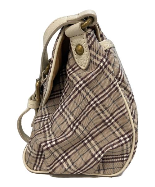 BURBERRY BLUE LABEL（バーバリーロンドンブルーレーベル）BURBERRY BLUE LABEL (バーバリーロンドンブルーレーベル) チェックショルダーバッグ ベージュの古着・服飾アイテム