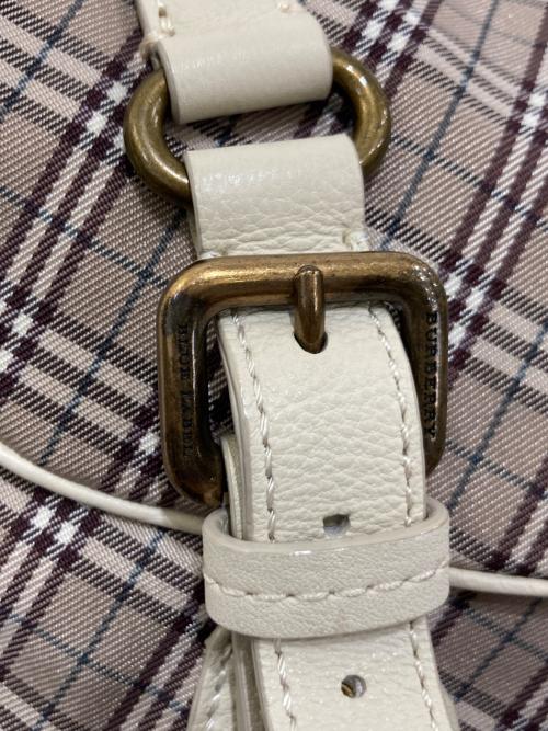 BURBERRY BLUE LABEL（バーバリーロンドンブルーレーベル）BURBERRY BLUE LABEL (バーバリーロンドンブルーレーベル) チェックショルダーバッグ ベージュの古着・服飾アイテム