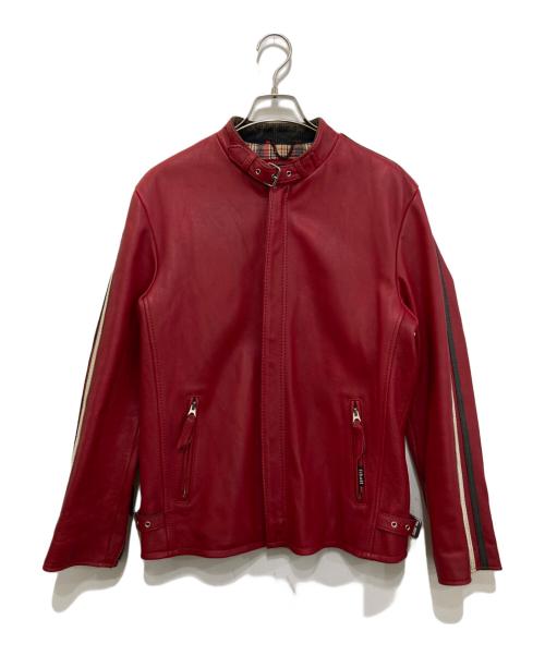 Schott（ショット）Schott (ショット) シングルライダースジャケット レッド サイズ:Lの古着・服飾アイテム