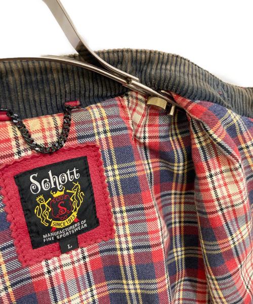 Schott（ショット）Schott (ショット) シングルライダースジャケット レッド サイズ:Lの古着・服飾アイテム