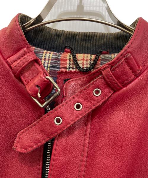 Schott（ショット）Schott (ショット) シングルライダースジャケット レッド サイズ:Lの古着・服飾アイテム