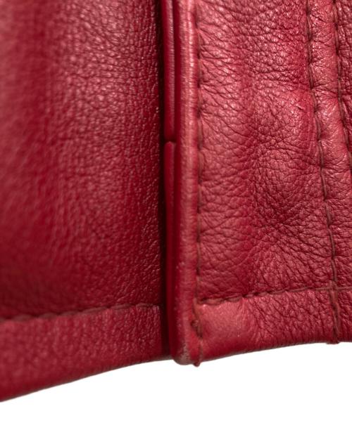 Schott（ショット）Schott (ショット) シングルライダースジャケット レッド サイズ:Lの古着・服飾アイテム