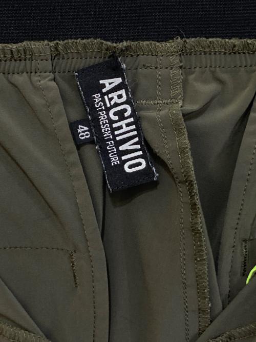 archivio（アルチビオ）archivio (アルチビオ) ナイロンパンツ カーキ サイズ:48の古着・服飾アイテム