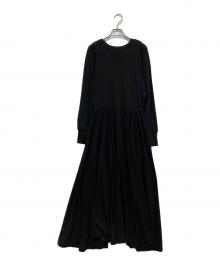 beautiful people（ビューティフルピープル）の古着「paper mesh jersey tank layered dress」｜ブラック