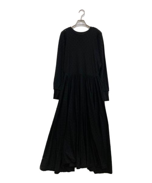 beautiful people（ビューティフルピープル）beautiful people (ビューティフルピープル) paper mesh jersey tank layered dress ブラック サイズ:36の古着・服飾アイテム