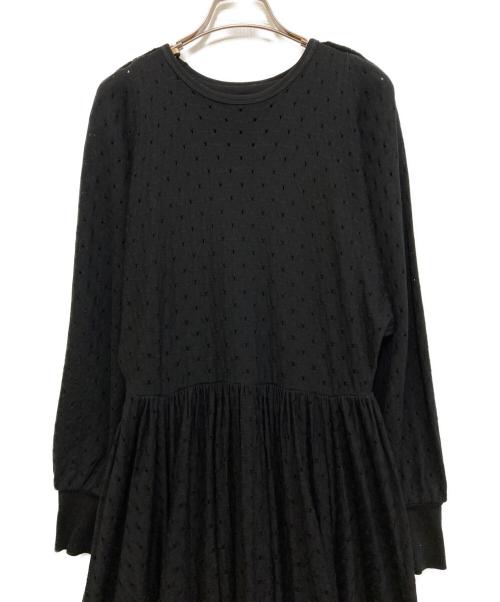 beautiful people（ビューティフルピープル）beautiful people (ビューティフルピープル) paper mesh jersey tank layered dress ブラック サイズ:36の古着・服飾アイテム