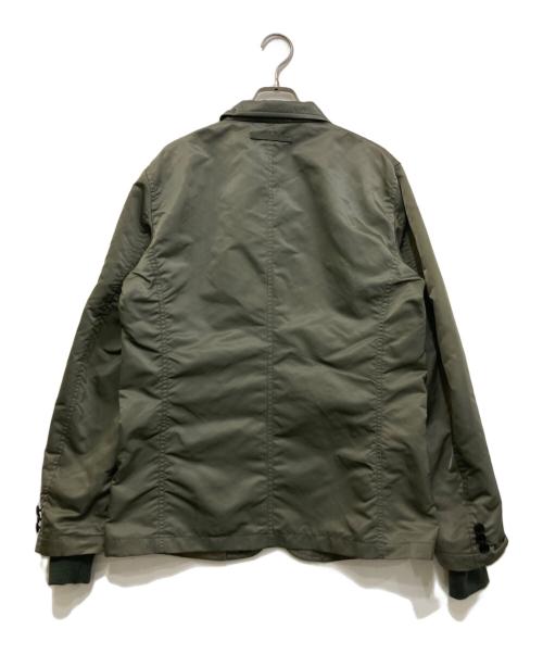 rough & swell（ラフアンドスウェル）rough & swell (ラフアンドスウェル) MA-1風テーラードジャケット カーキ サイズ:Ｍの古着・服飾アイテム