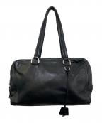 PRADAプラダ）の古着「レザーボストンバッグ」｜ブラック