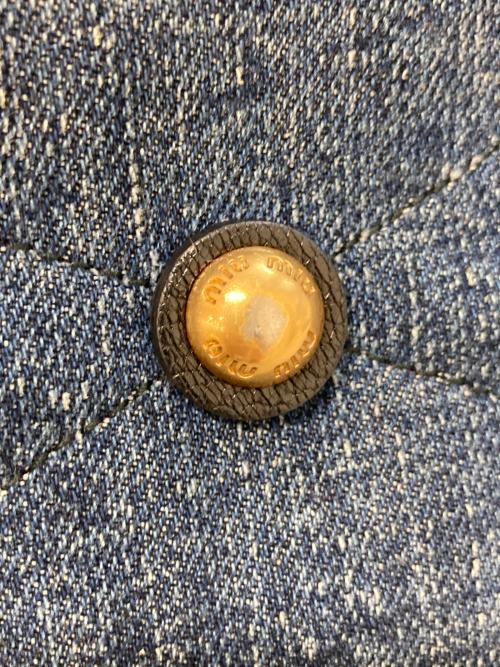 MIU MIU（ミュウミュウ）MIU MIU (ミュウミュウ) マテラッセデニムショルダーバッグ インディゴの古着・服飾アイテム