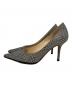 JIMMY CHOO (ジミーチュウ) グリッターパンプス シルバー サイズ:7：9000円