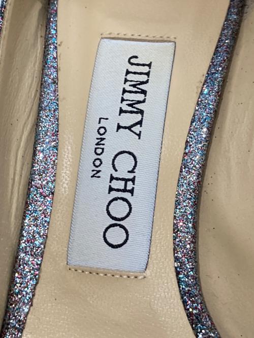 JIMMY CHOO（ジミーチュウ）JIMMY CHOO (ジミーチュウ) グリッターパンプス シルバー サイズ:34の古着・服飾アイテム
