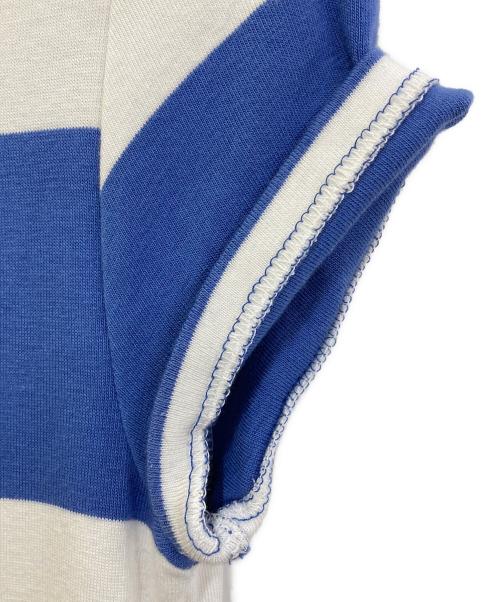 POLO RALPH LAUREN（ポロ・ラルフローレン）POLO RALPH LAUREN (ポロ・ラルフローレン) ボーダーカットソーワンピース ホワイトブルー サイズ:XSの古着・服飾アイテム