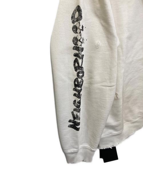 NEIGHBORHOOD（ネイバーフッド）NEIGHBORHOOD (ネイバーフッド) BOUNTY HUNTER (バウンティハンター) SAVAGE SWEAT HOODIE LS ホワイト サイズ:Mの古着・服飾アイテム