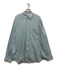 AURALEE（オーラリー）の古着「WASHED FINX TWILL BIG SHIRTS A00S03TN」｜ブルー