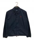 POLO RALPH LAURENポロ・ラルフローレン）の古着「コットンポプリンコーチジャケット」｜ネイビー