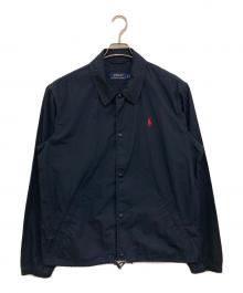 POLO RALPH LAUREN（ポロ・ラルフローレン）の古着「コットンポプリンコーチジャケット」｜ネイビー