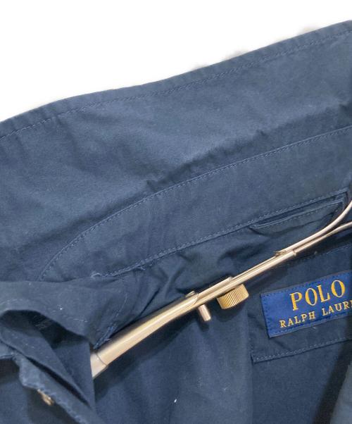 POLO RALPH LAUREN（ポロ・ラルフローレン）POLO RALPH LAUREN (ポロ・ラルフローレン) コットンポプリンコーチジャケット ネイビー サイズ:Lの古着・服飾アイテム