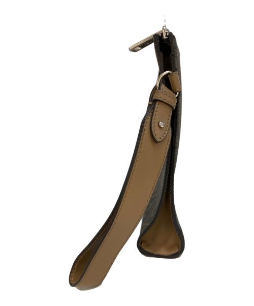 FENDI（フェンディ）FENDI (フェンディ) Dagonal クラッチバッグ ブラウンの古着・服飾アイテム