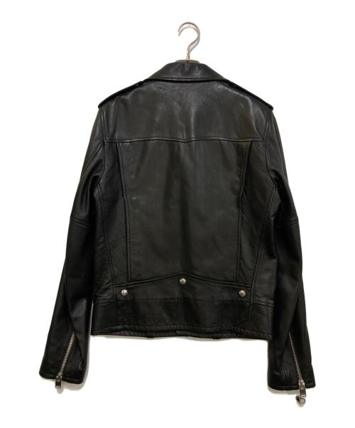 Saint Laurent Paris（サンローランパリ）Saint Laurent Paris (サンローランパリ) カサンドラポケット ダブルライダース レザージャケット ブラック サイズ:48の古着・服飾アイテム