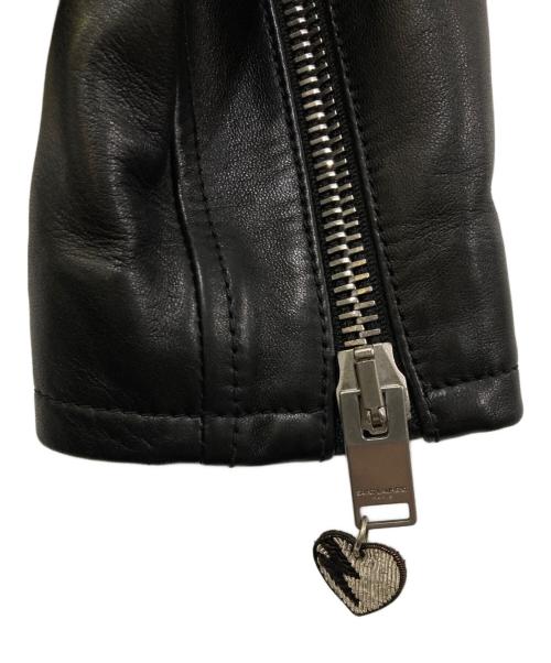 Saint Laurent Paris（サンローランパリ）Saint Laurent Paris (サンローランパリ) カサンドラポケット ダブルライダース レザージャケット ブラック サイズ:48の古着・服飾アイテム