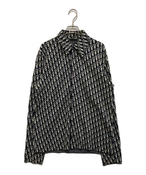 Christian Dior（クリスチャン ディオール）Christian Dior (クリスチャン ディオール) オブリークオーバーシャツ ネイビー サイズ:Sの古着・服飾アイテム