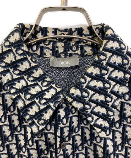Christian Dior（クリスチャン ディオール）Christian Dior (クリスチャン ディオール) オブリークオーバーシャツ ネイビー サイズ:Sの古着・服飾アイテム