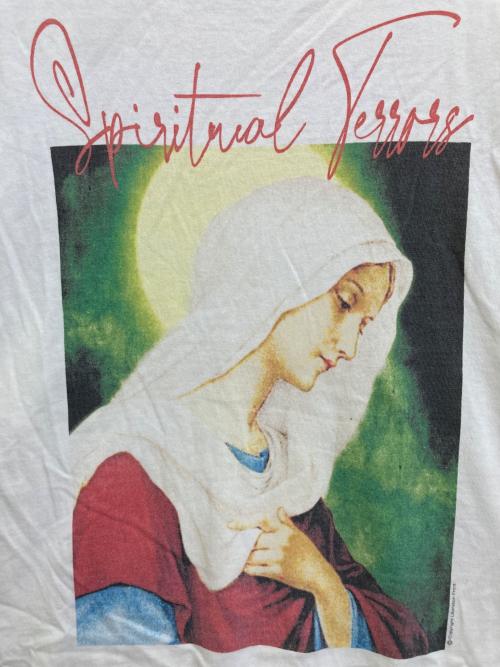 SAINT MICHAEL（セントマイケル）SAINT MICHAEL (セントマイケル) SPIRITUL MARIA S/S TEE　SM-A22-0000-008 ホワイト サイズ:Lの古着・服飾アイテム