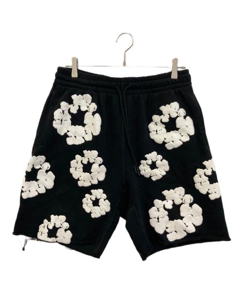 Denim Tears（デニムティアーズ）Denim Tears (デニムティアーズ) READYMADE (レディメイド) COTTON WREATH SWEAT SHORTS ブラック サイズ:Mの古着・服飾アイテム