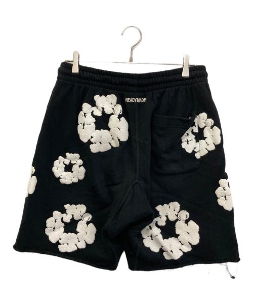 Denim Tears（デニムティアーズ）Denim Tears (デニムティアーズ) READYMADE (レディメイド) COTTON WREATH SWEAT SHORTS ブラック サイズ:Mの古着・服飾アイテム