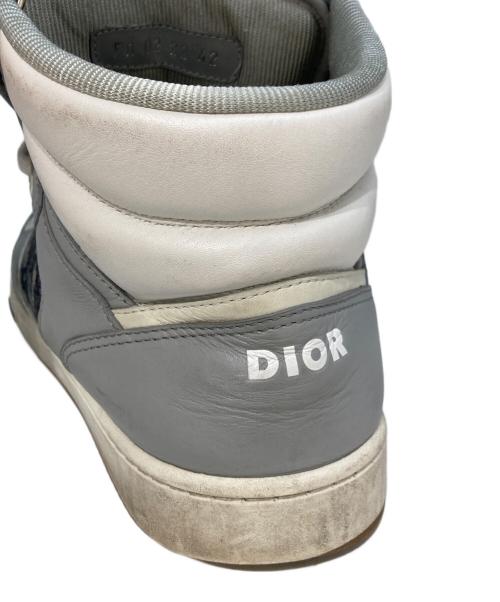 Christian Dior（クリスチャン ディオール）Christian Dior (クリスチャン ディオール) B27 ハイトップオブリークニーカー グレー サイズ:42の古着・服飾アイテム