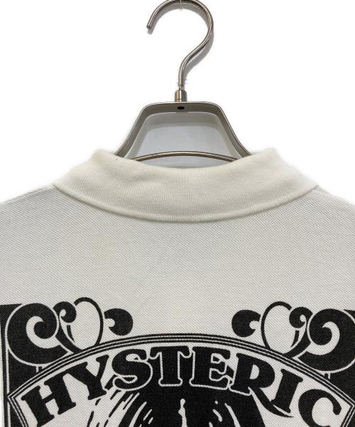 Hysteric Glamour（ヒステリックグラマー）Hysteric Glamour (ヒステリックグラマー) プリントポロシャツ ホワイト サイズ:Sの古着・服飾アイテム