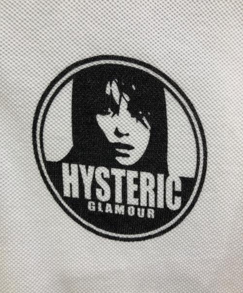 Hysteric Glamour（ヒステリックグラマー）Hysteric Glamour (ヒステリックグラマー) プリントポロシャツ ホワイト サイズ:Sの古着・服飾アイテム