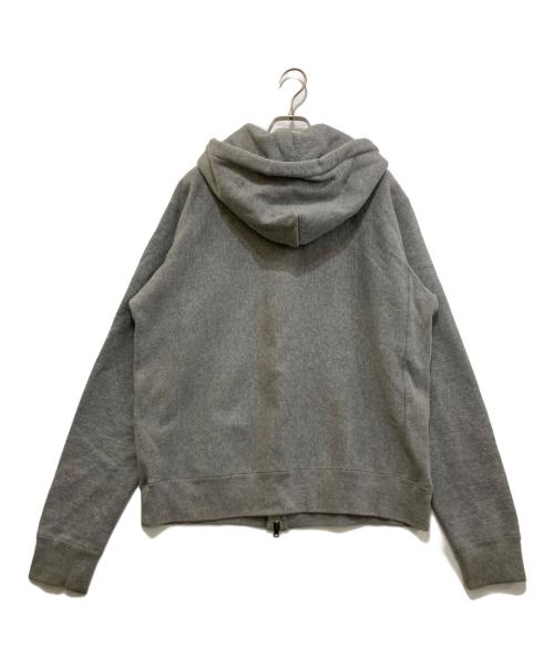 A BATHING APE（ア ベイシング エイプ）A BATHING APE (ア ベイシング エイプ) ロゴプリントジップパーカー グレー サイズ:Lの古着・服飾アイテム