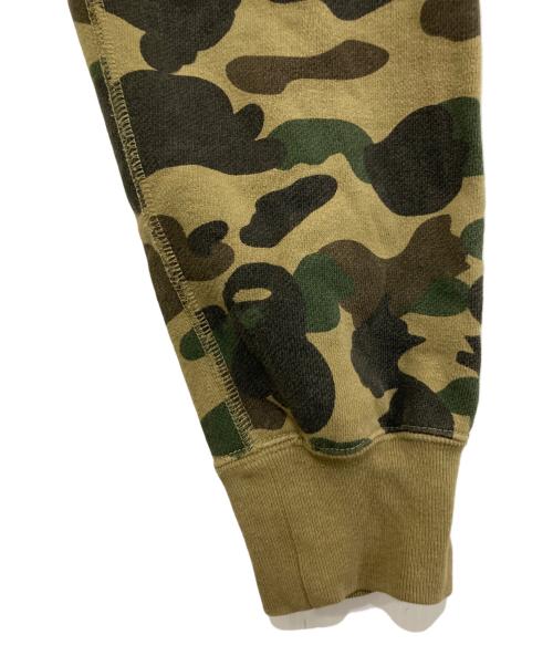 A BATHING APE（ア ベイシング エイプ）A BATHING APE (ア ベイシング エイプ) カモ柄ジップパーカー オリーブ サイズ:Lの古着・服飾アイテム