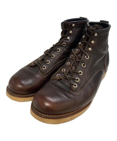 RED WING（レッドウィング）RED WING (レッドウィング) 6inch LINEMAN BOOTS ブラウン サイズ:43の古着・服飾アイテム
